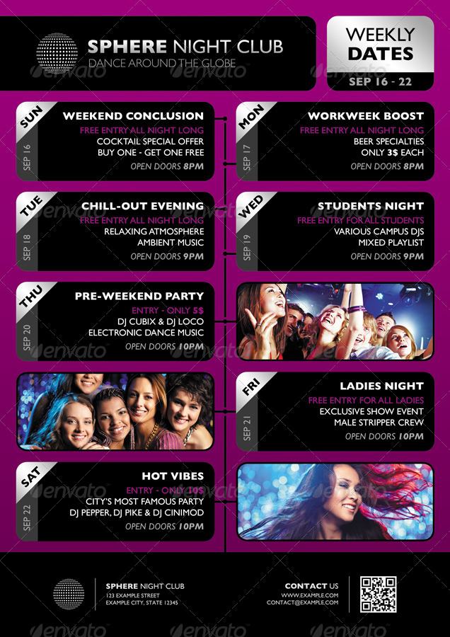seven days event promotion flyer by approxart graphicriver event promotion flyer